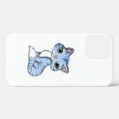 かわいい笑顔の空の青い子猫と青い目。 Case-Mate iPhoneケース (裏面 (横))