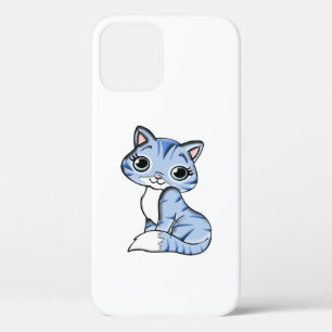 かわいい笑顔の空の青い子猫と青い目。 iPhone 12 PROケース