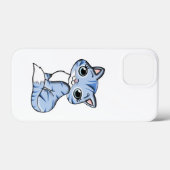 かわいい笑顔の空の青い子猫と青い目。 Case-Mate iPhoneケース (裏面 (横))
