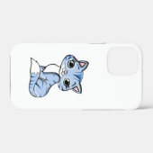 かわいい笑顔の空の青い子猫と青い目。 Case-Mate iPhoneケース (裏面 (横))