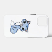かわいい笑顔の空の青い子猫と青い目。 Case-Mate iPhoneケース (裏面 (横))