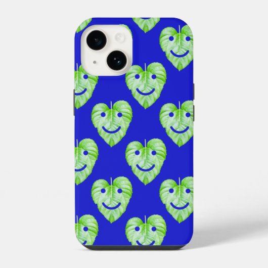 かわいい笑顔の葉っぱ Case-Mate iPhoneケース iPhone 14ケース (裏面)