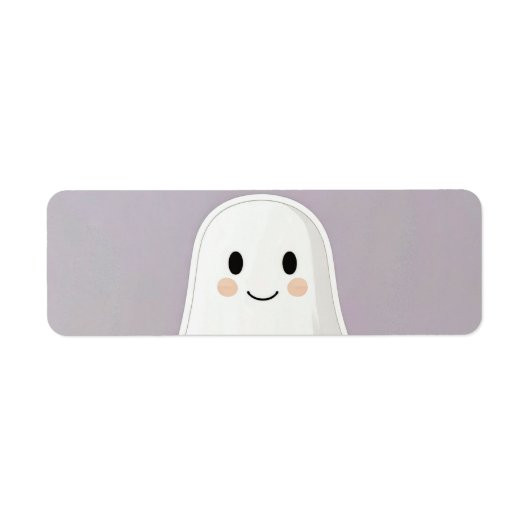 かわいい笑顔の返信先ラベル ラベル (正面)