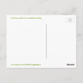 かわいい笑顔ひまわり蝶はがき ポストカード (裏面)