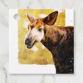 かわいい笑顔オカピスクールバレンタインパーティー フェイバータグ