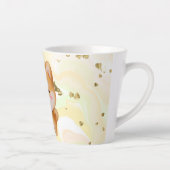 かわいい笑顔マンガ – スタイル柴犬 カフェラテマグ (右)