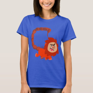 かわいい笑顔マンティコア女性Tシャツ Tシャツ