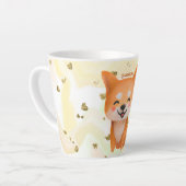 かわいい笑顔柴犬 カフェラテマグ (左アングル)