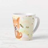 かわいい笑顔柴犬 カフェラテマグ (右アングル)