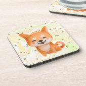 かわいい笑顔柴犬 コースター (左側)