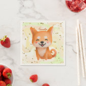かわいい笑顔柴犬 スタンダードカクテルナプキン (インサイチュ)