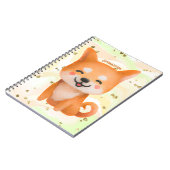 かわいい笑顔柴犬 ノートブック (左側)