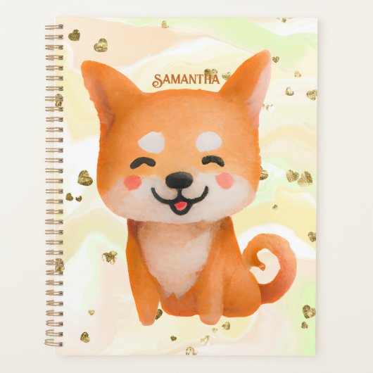 かわいい笑顔柴犬 プランナー手帳 (正面)