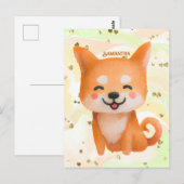 かわいい笑顔柴犬 ポストカード (正面/裏面)