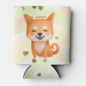 かわいい笑顔柴犬 缶クーラー (正面)