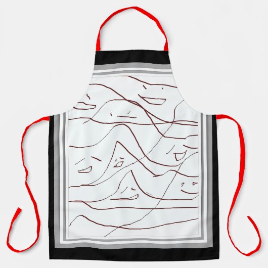 かわいい笑顔 エプロン (正面)