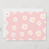 かわいい第1デイジー誕生日写真 招待状 (裏面)