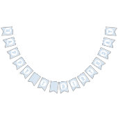 かわいい第1誕生日ブループレイドパターン バンティングフラッグ (全)