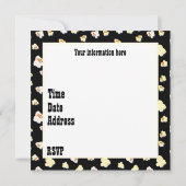 かわいい第5誕生日映画館パーティの招待状 招待状 (裏面)