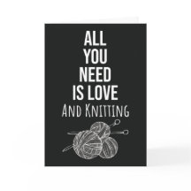 かわいい簡単な編み物カード毛糸手芸