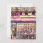 かわいい粗末なシックなコーヒーショップグラフィック サンキューカード (正面)