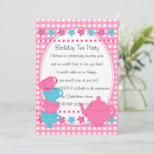 かわいい紅茶パーティー 招待状 (スタンド正面)