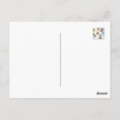 かわいい紅葉アート引用文デザイン ポストカード (裏面)