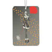 かわいい紅葉ドッグウォーカー カーエアーフレッシュナー (裏面)