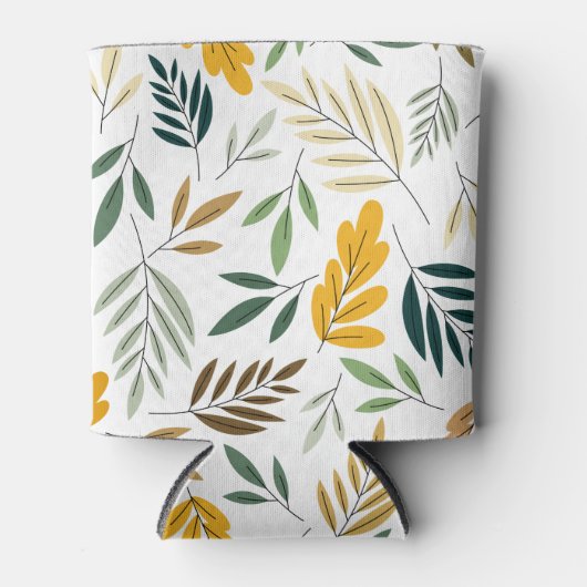 かわいい紅葉パターン 缶クーラー (正面)