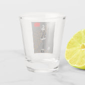 かわいい紅葉冬犬ウォーク ショットグラス (裏面)