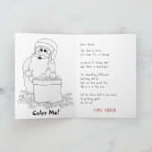 かわいい紅葉秋サンタカード シーズンカード (内部)