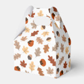 かわいい紅葉、ナッツ&柿の柄 フェイバーボックス (裏面サイド)