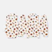 かわいい紅葉、ナッツ&柿の柄 フェイバーボックス (折り畳みなし)