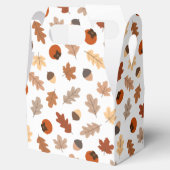 かわいい紅葉、ナッツ&柿の柄 フェイバーボックス (オープン)