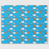 かわいい納屋ヤードアニマルギフトラップ ラッピングペーパー (フラット)