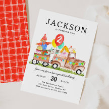 かわいい納屋周囲の庭動物トラックキッズファーム誕生日