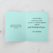 かわいい納屋周囲の庭考えチキンズスタック カード (内部)