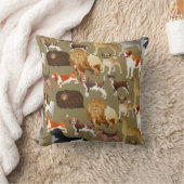 かわいい純種の飼い犬の壁紙のデザイン クッション (ブランケット)