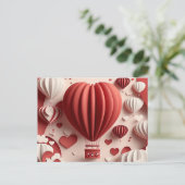 かわいい紙バレンタイン シーズンポストカード (スタンド正面)