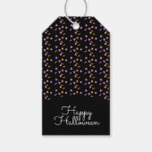 かわいい紙吹雪ハロウィーントリックまたはトリートキャンディ ギフトタグ (正面)