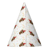 かわいい紙吹雪パーティービーバー パーティーハット (裏面)