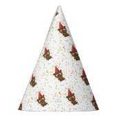 かわいい紙吹雪パーティービーバー パーティーハット (左)