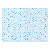 かわいい紙吹雪水玉模様のパターン（青） テーブルクロス (正面(横))