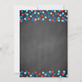 かわいい紙吹雪航海のボーイズベビーシャワー招待状 招待状 (裏面)