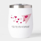 かわいい紙飛行機、永遠のハート、バレンタインデー (正面)