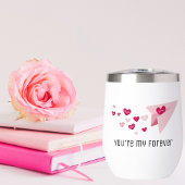 かわいい紙飛行機、永遠のハート、バレンタインデー