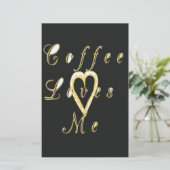 かわいい素敵で素敵なコーヒーは私を愛している。 便箋 (スタンド正面)