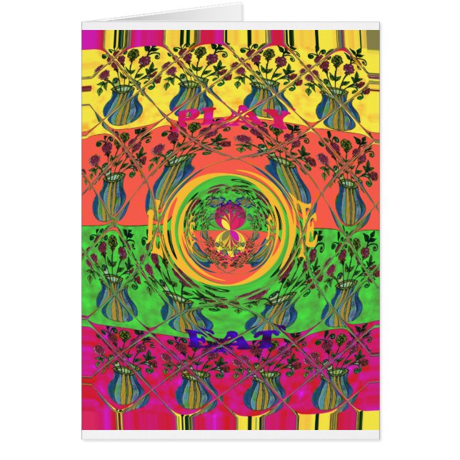 かわいい素敵で素敵なフローラカラーデザイン。 (正面)