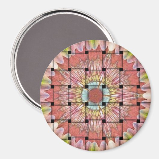 かわいい素敵な織りデザイン マグネット (正面/裏面)