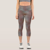 かわいい素敵&ラブリーホームウィークエンドラウンディングフェミニン カプリレギンス (正面)